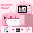 Câmera fotográfica infantil com impressora