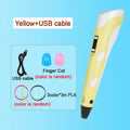 3D Printing Pen DIY Drawing Paiting  With LCD Screen Compatible PLA Filament Toys Safe With 9M PLA Christmas Birthday Gift Toys
