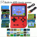 A Red Retro Classic Games Children's Handheld Small Game Console With Hundreds Of Game Charging Can Be Connected To The TV