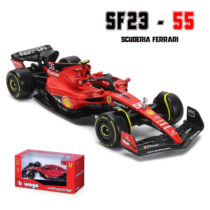 Bburago 1:43 2024 2023 F1 Scuderia Ferrari SF24 SF23 #16 lecler #55 sainz jr alloy luxury car die cast car model toy series