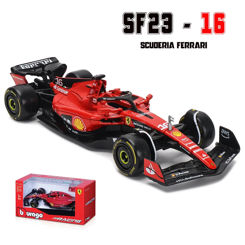 Bburago 1:43 2024 2023 F1 Scuderia Ferrari SF24 SF23 #16 lecler #55 sainz jr alloy luxury car die cast car model toy series